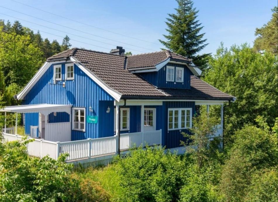 Отель Blue House Brevik Порсгрунн Экстерьер фото